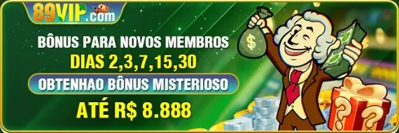 89vip777 Promoções para novos membros de até R$8.888